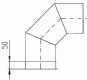Kouřovod - Koleno 90° - prům. 180 mm - II jakost Kouřovod - Koleno 90° - prům. 180 mm - II jakost